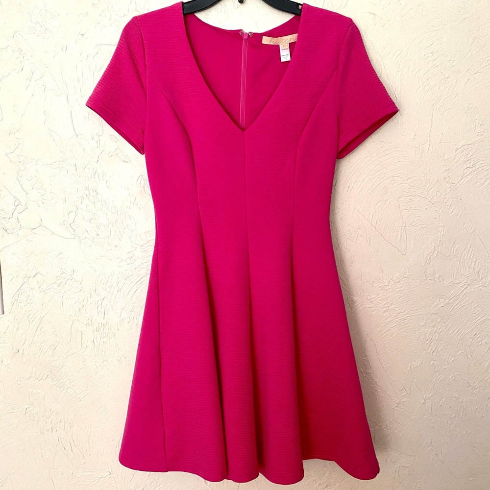 Hutch pink short fit and flare dress, size XS